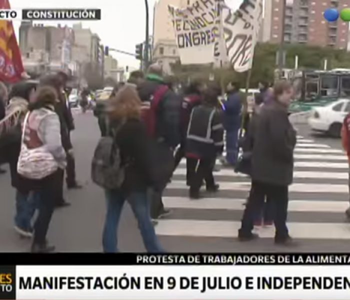 Marcha y cortes de calles