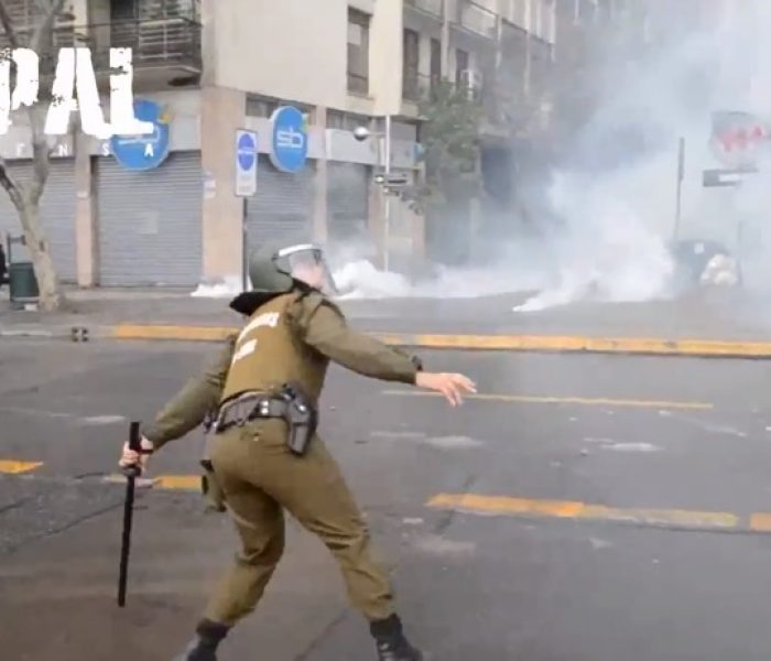 Chile: Policía vs. Estudiantes. Como es costumbre.