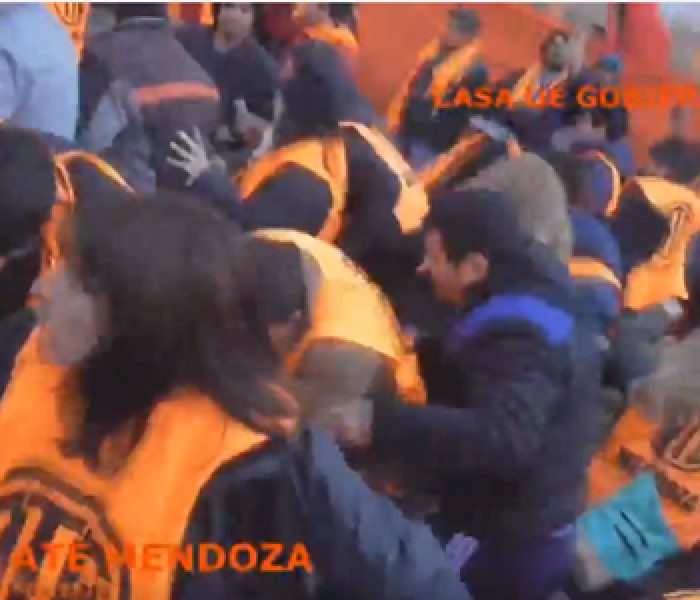 Imágenes de la represión en Mendoza