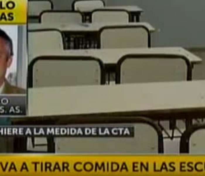 Tirar comida en las escuelas