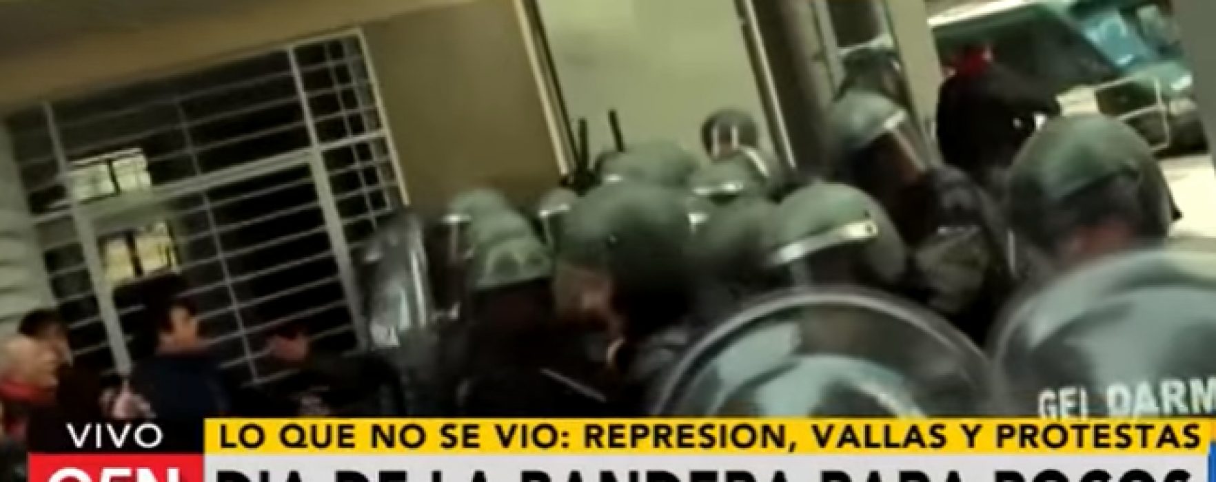 Represión en Rosario