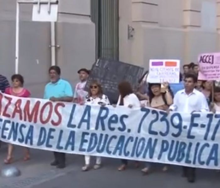 Protesta docente en Jujuy