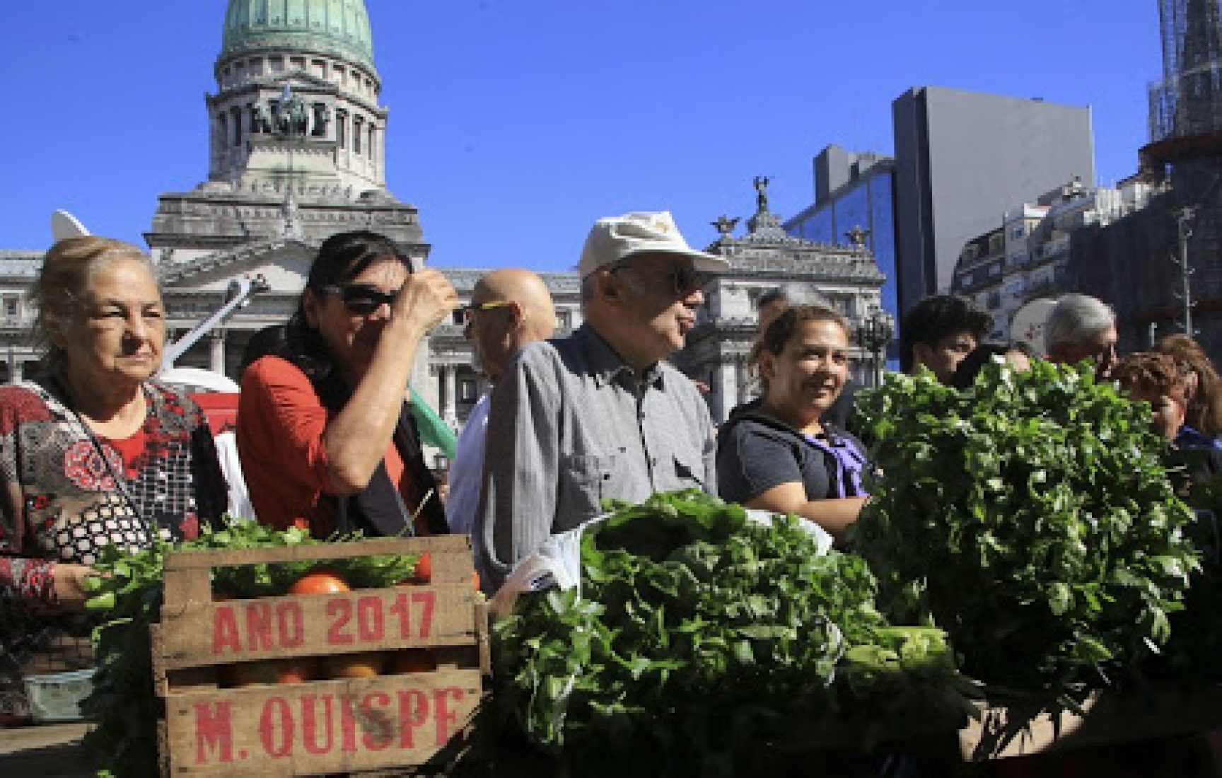 Verdurazo contra el paro ganadero